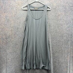 Tommy Bahama Tank Dress Women Small Gray Sleeveless Stretch Soft Jersey Pencil
